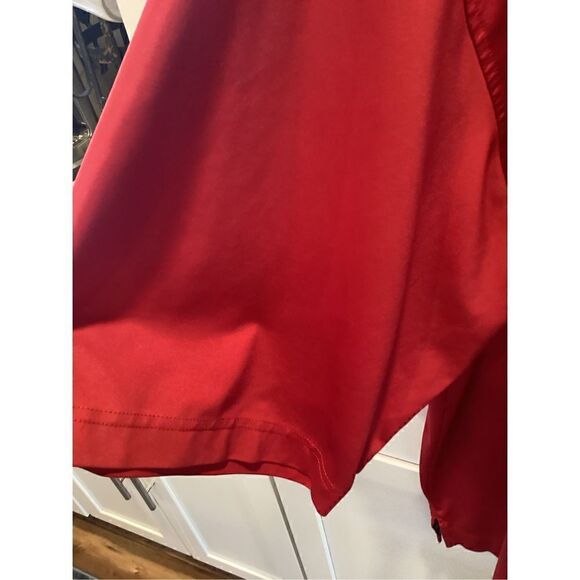 FootJoy FJ Mens Prodry Lisle Red Polo Sz L Short Sleeve Golf Stretch - Picture 3 of 10